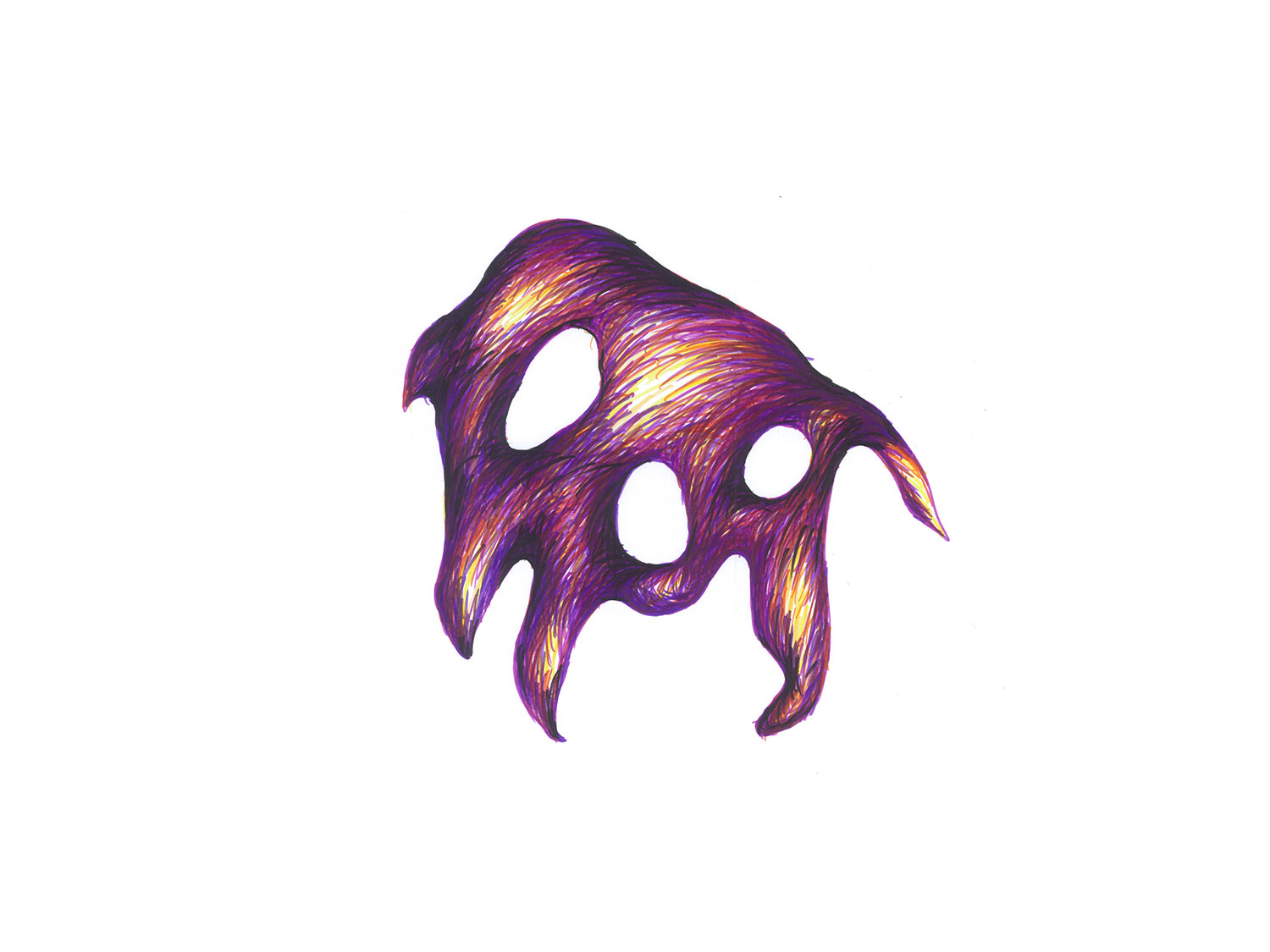 Filzstift auf Papier